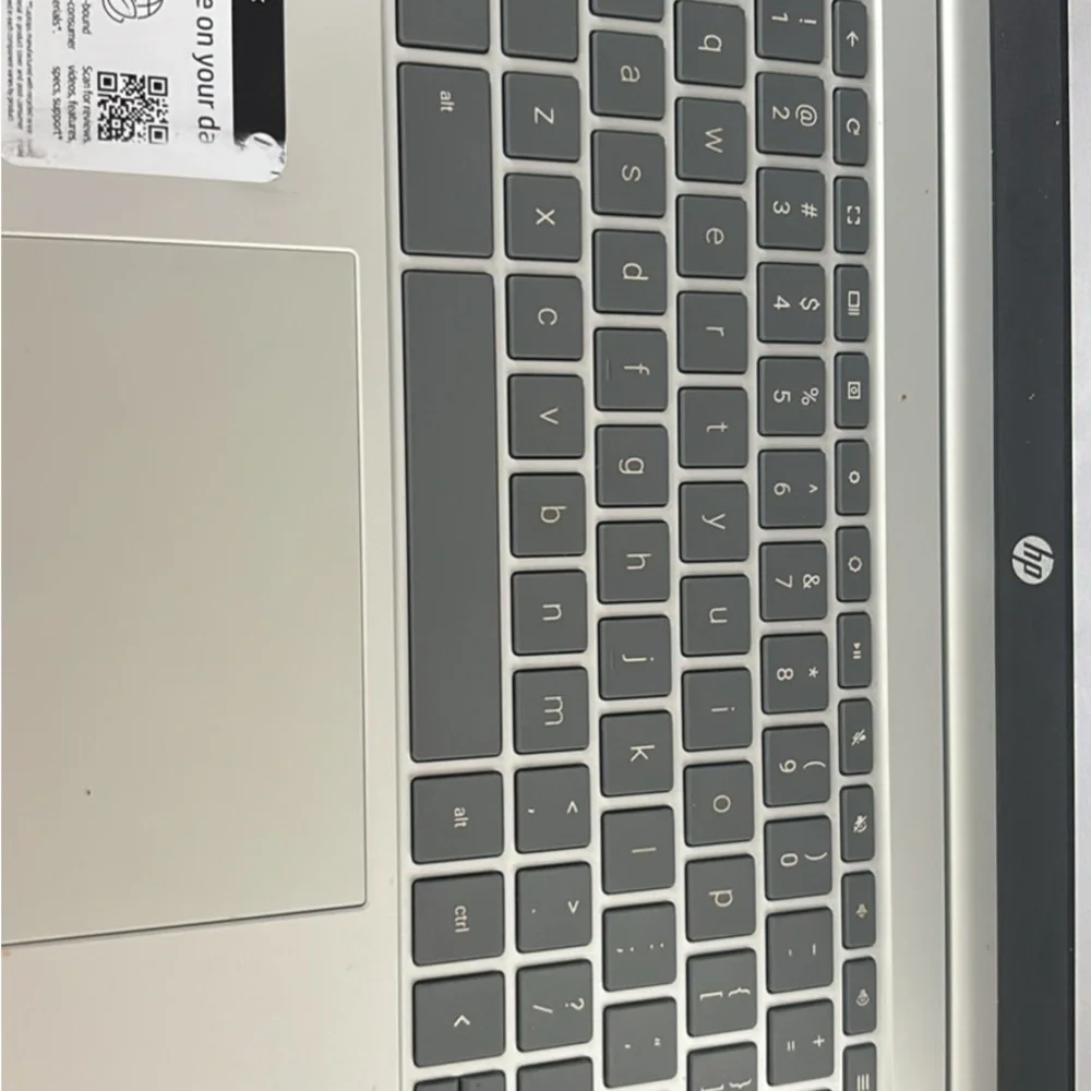 HP Laptop with Gray Keyboard